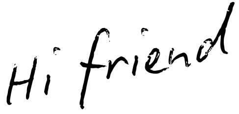 A handwritten text with musical notes appears faintly on a white background.