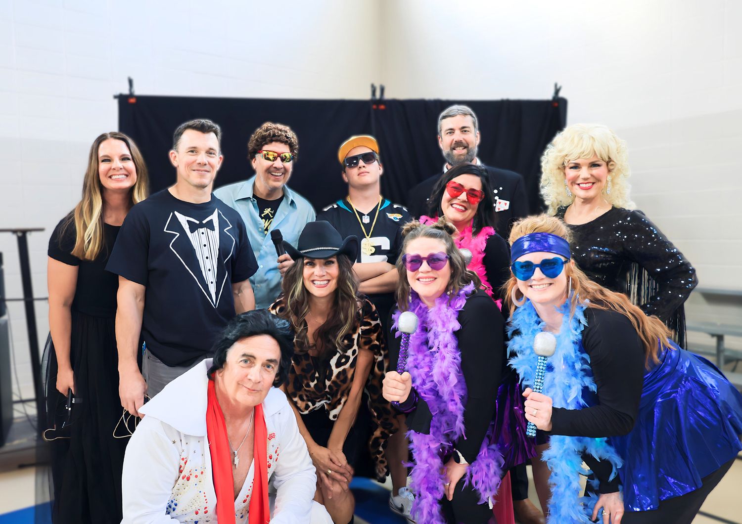 Photo was taken for a fundraising church event.