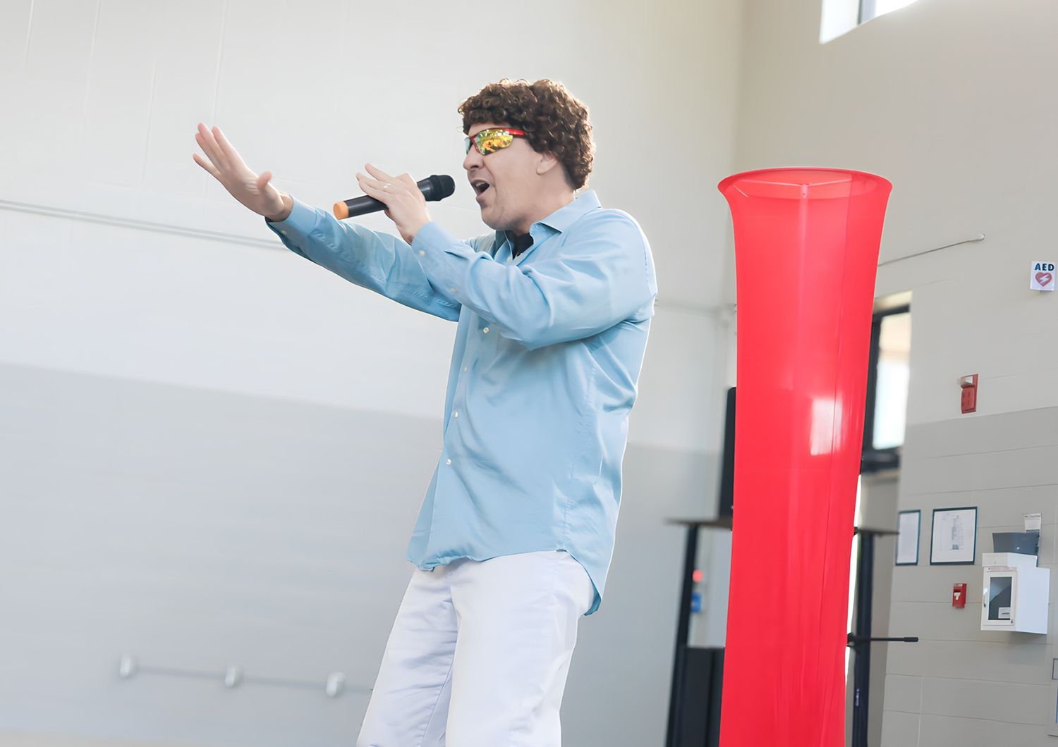 Photo was taken for a fundraising church event.
