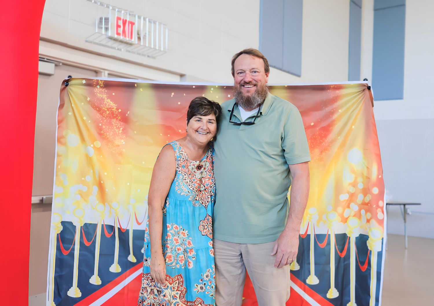 Photo was taken for a fundraising church event.