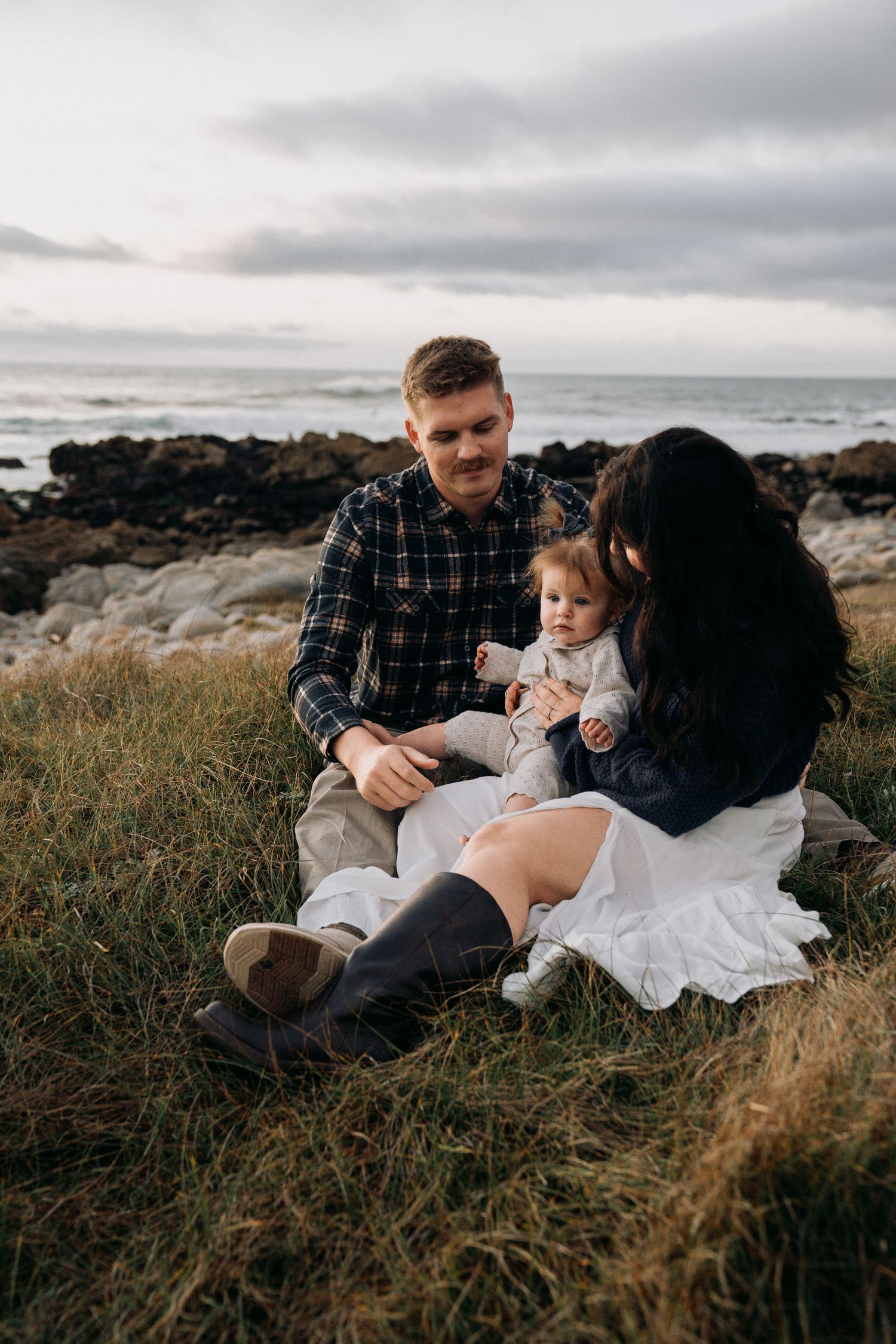 Family photos at Asilomar State Beach
