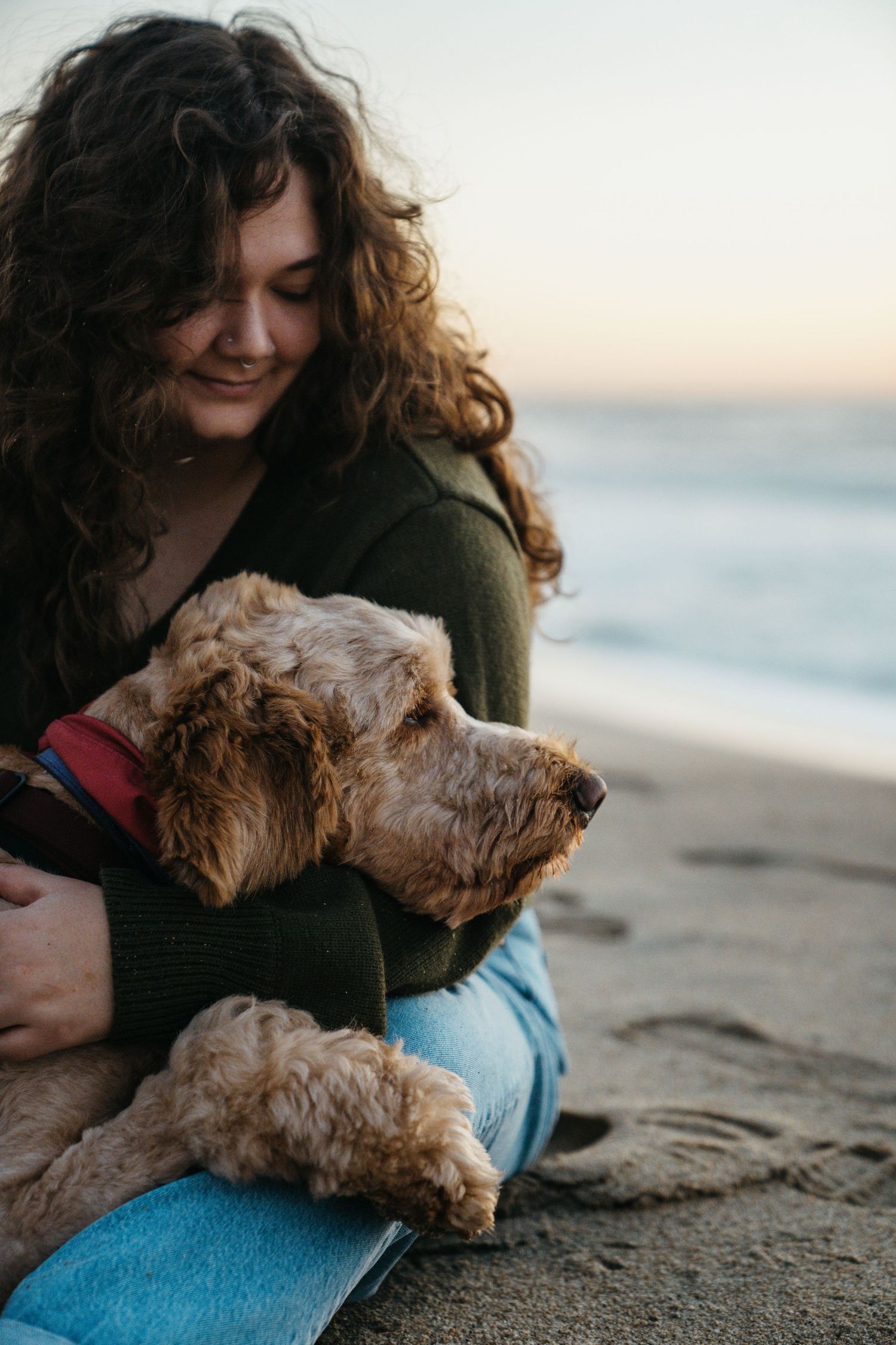 Graduation photos along Big Sur with dogs