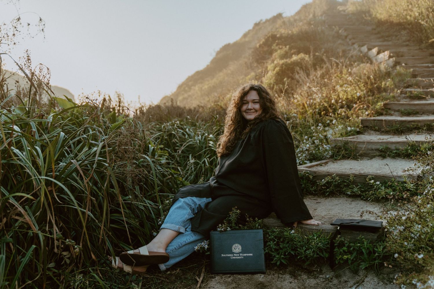 Graduation photos along Big Sur