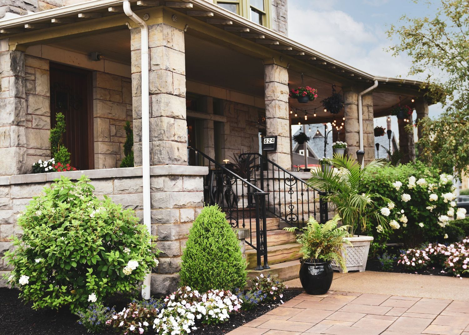 Exterior photo of The Social at the Stone House, front entrance
