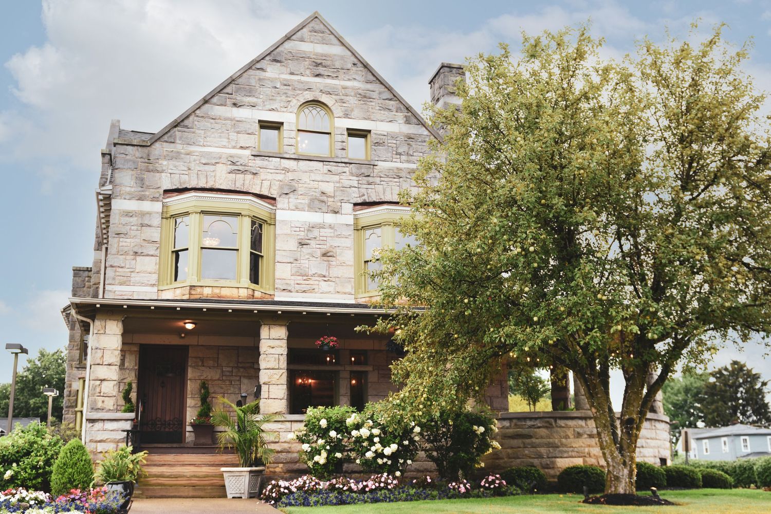 Exterior photo of The Social at the Stone House, front entrance