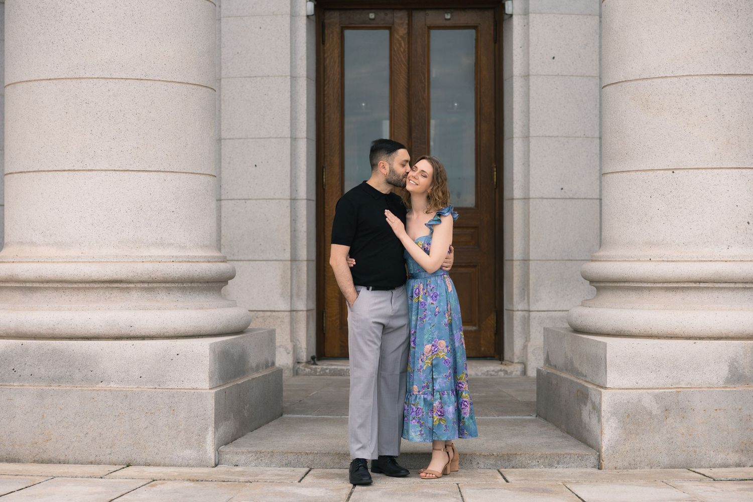 madison wi couples photographer engagement photos wisconsin state capitol building secret proposal photography downtown outdoors natural