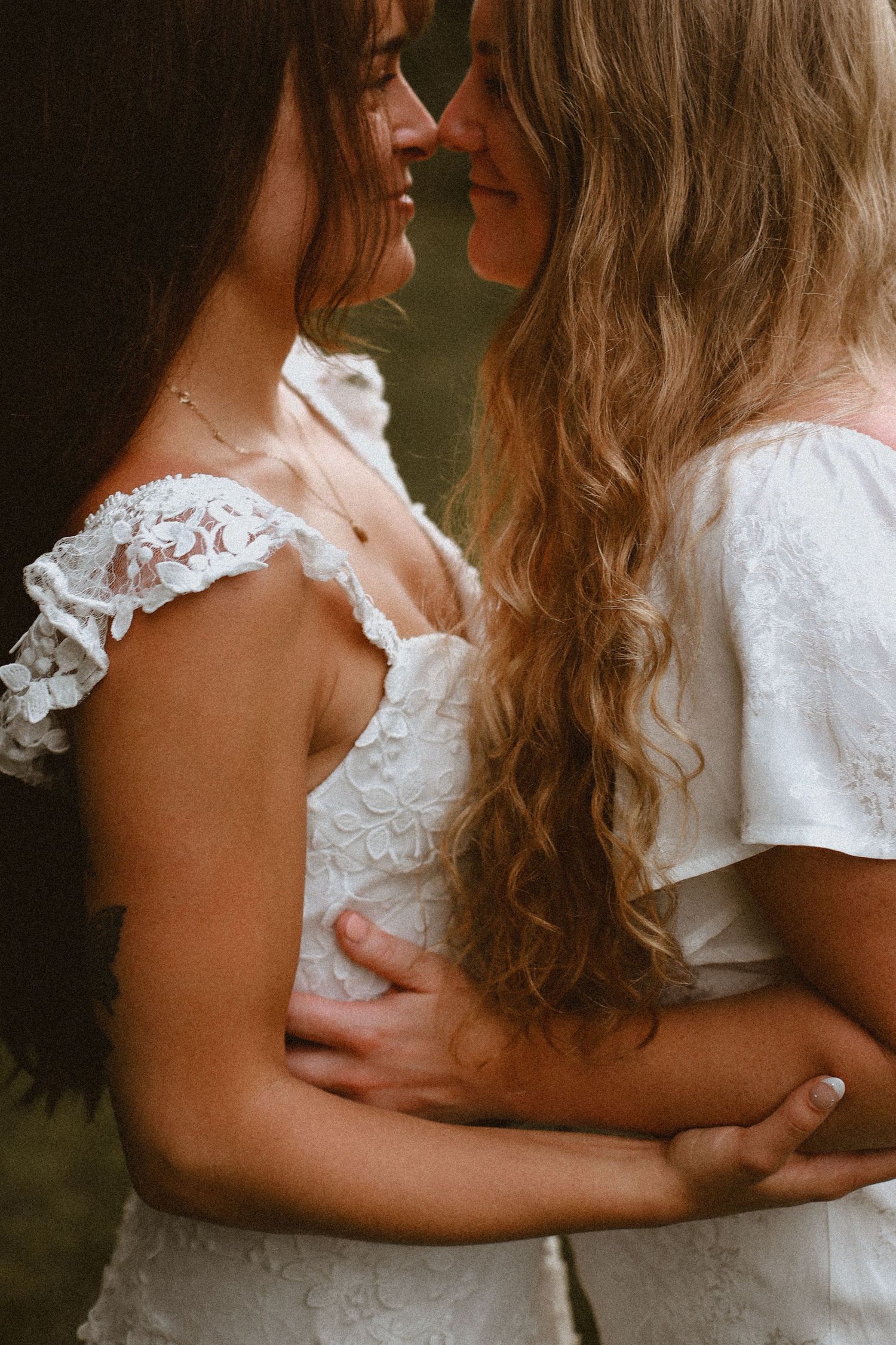 bride + bride wedding portrait