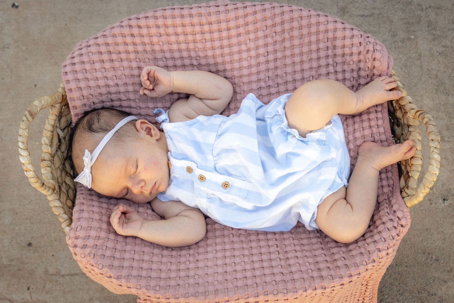 Outdoor Newborn Session Manistee Ranch