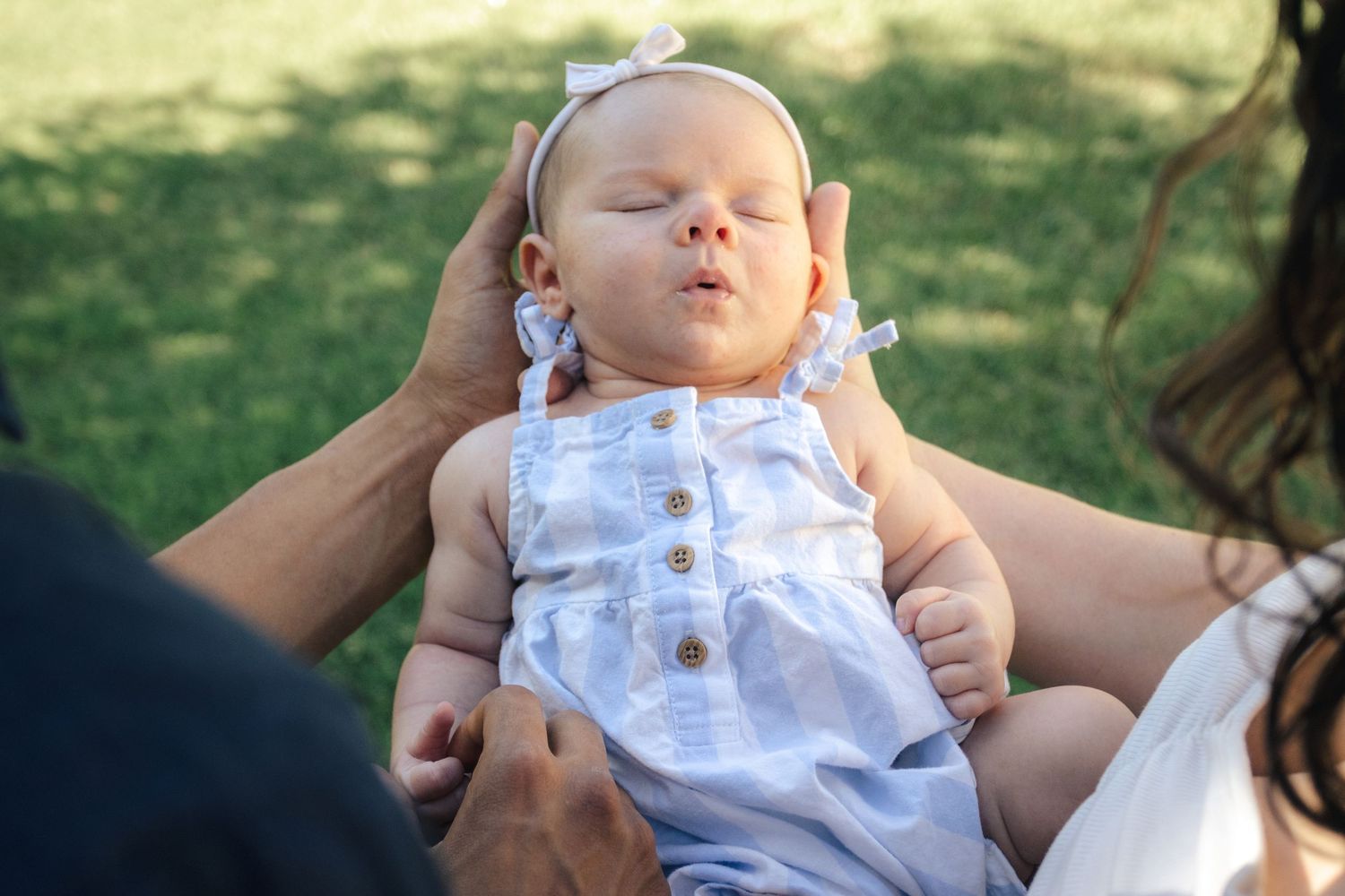 Outdoor Newborn Session Manistee Ranch
