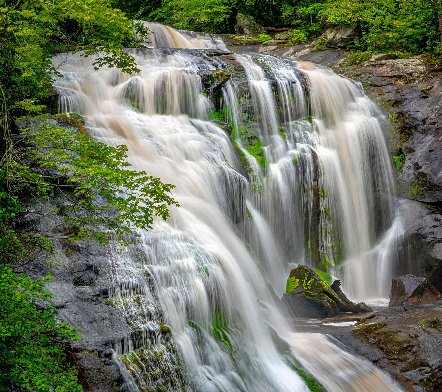 Bald River Falls on an early August morning.