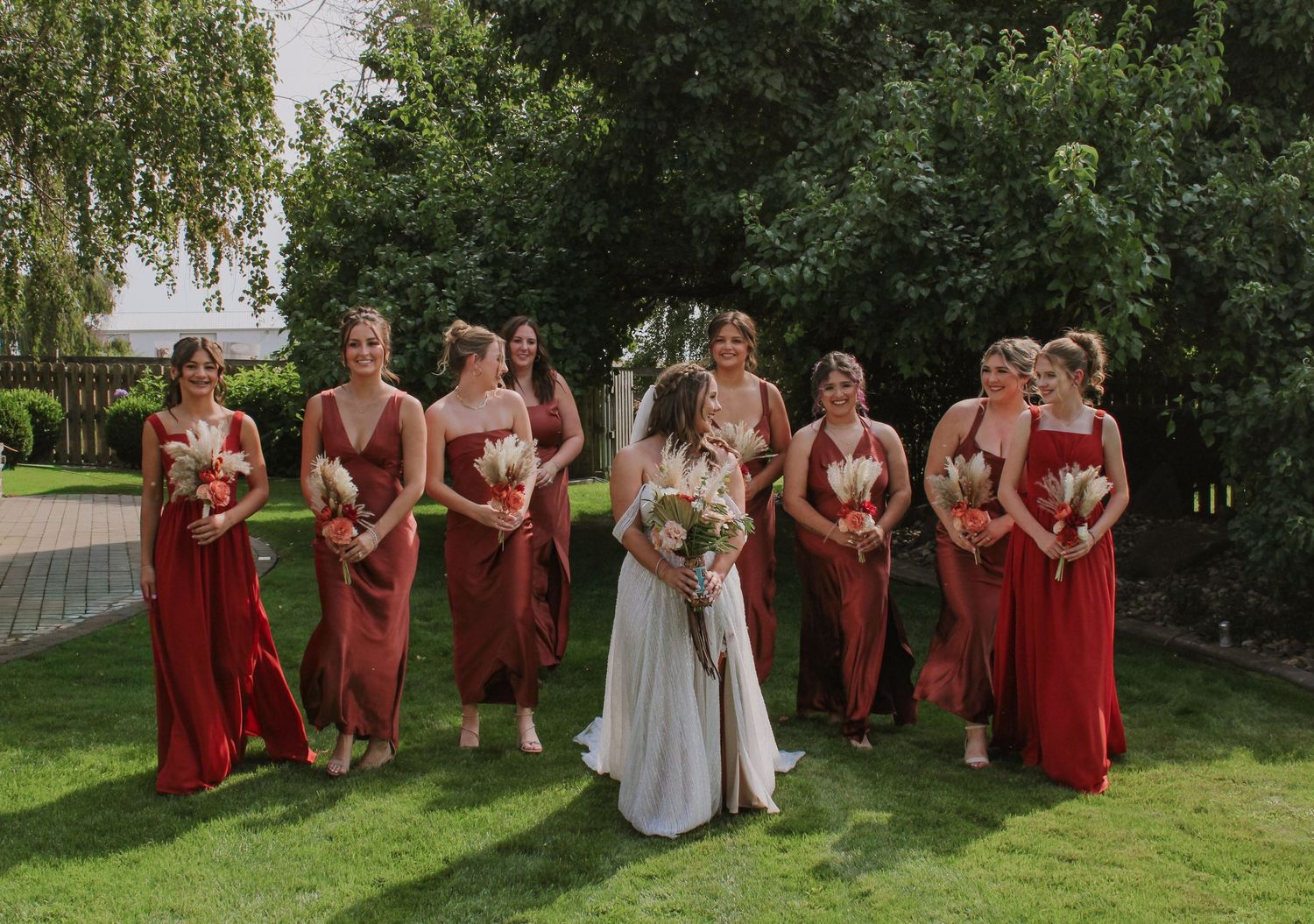 bridal party photos