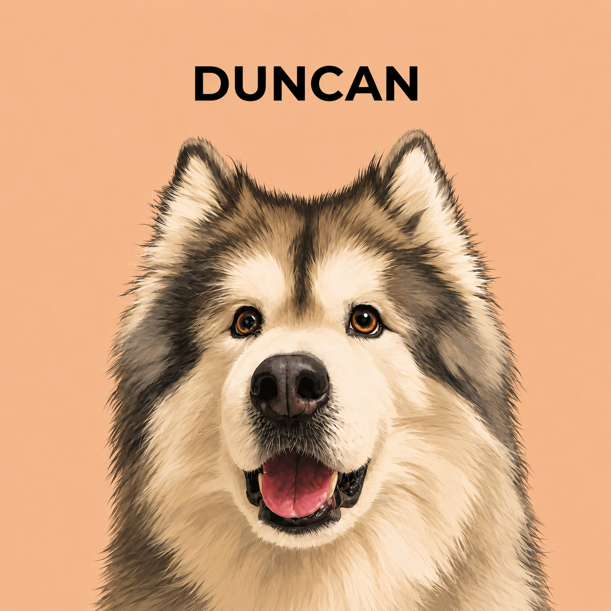 Dog Portrait Fine Art Digital Vector
