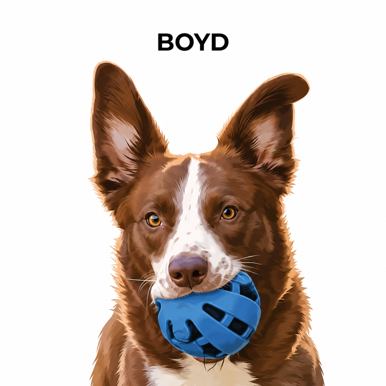 Dog Portrait Fine Art Digital Vector