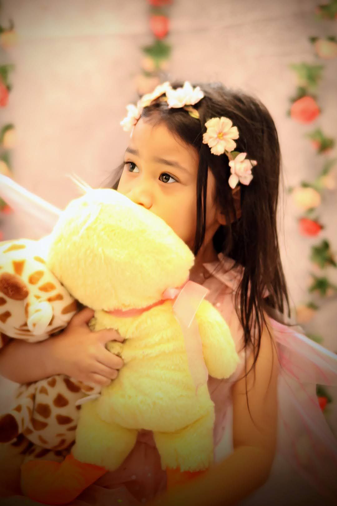 Fairy holding duck