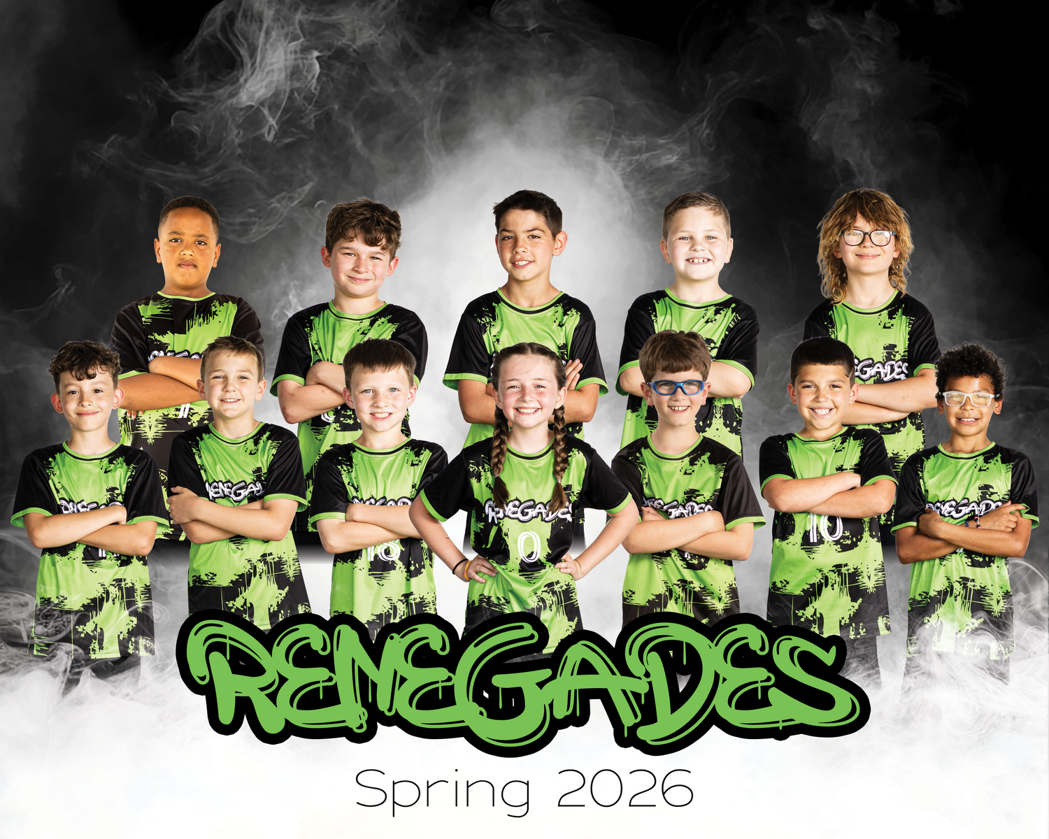 Youth soccer team media day team composite by AC² Sports Photography