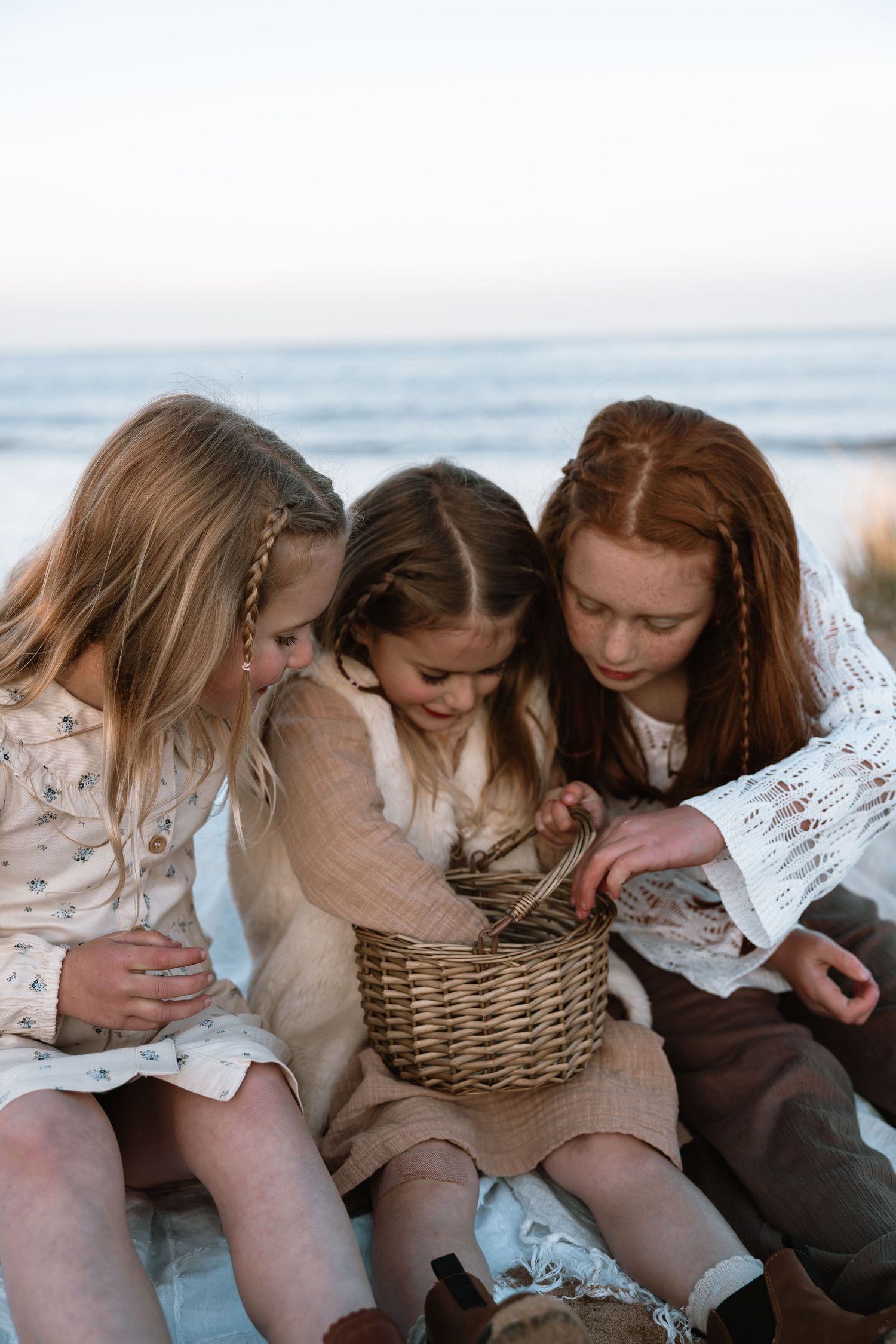 children, siblings, family photoshoot, sunset, beach photoshoot, geelong, torquay