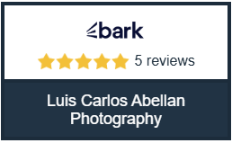 A Bark review badge for Luis Carlos Abellan Photography in Kent, showing a five-star rating based on 5 reviews.