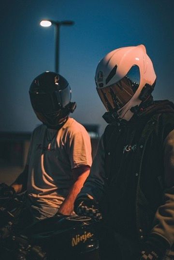 motorcycle portrait