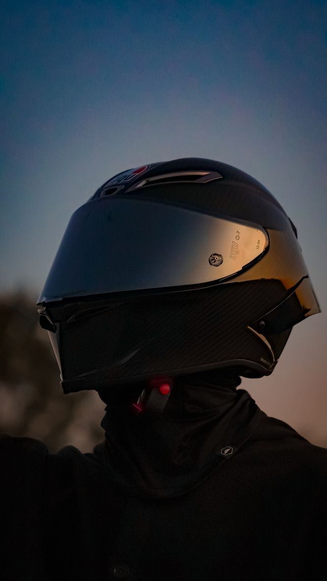 motorcycle portrait