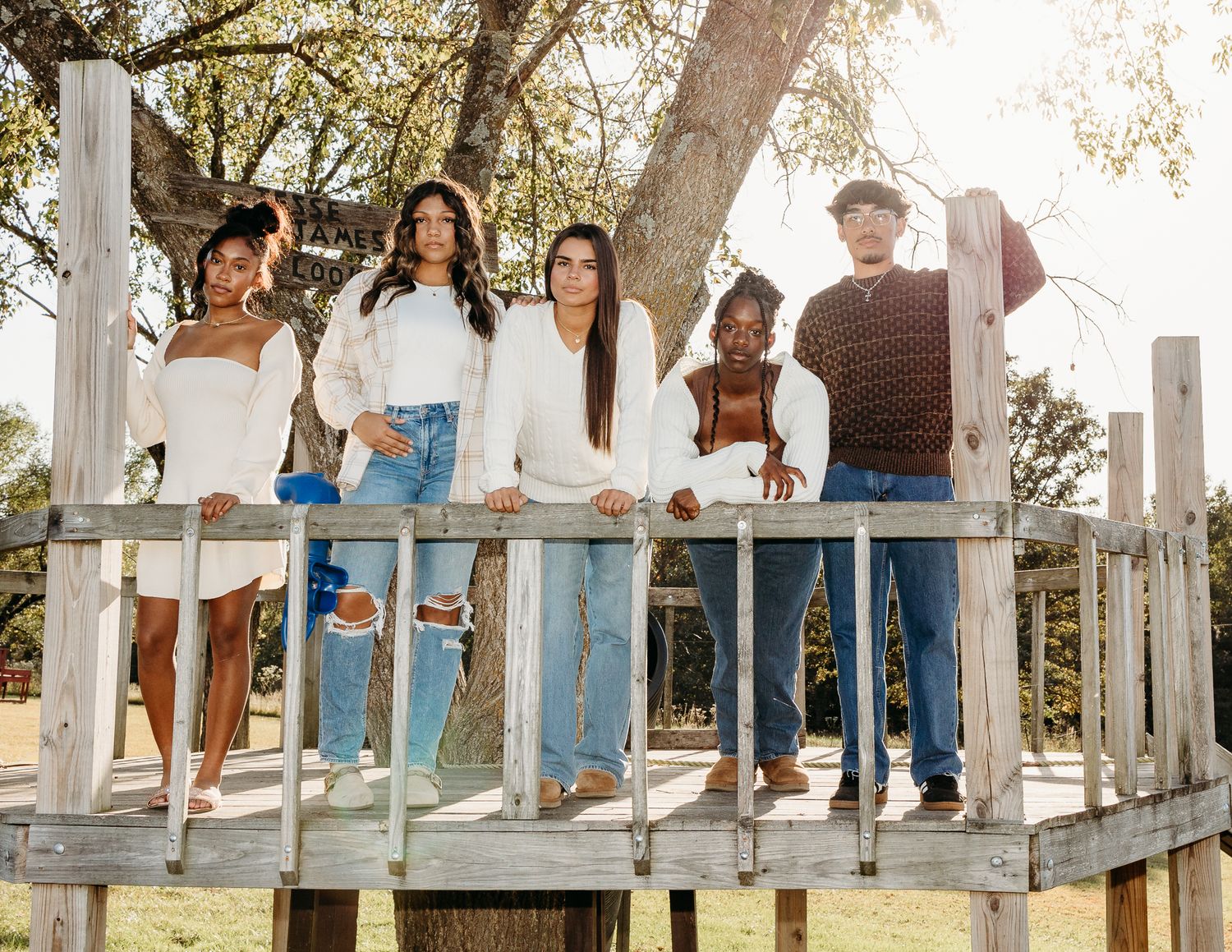 senior rep team for photos in Waynesville Missouri at the pumpkin patch