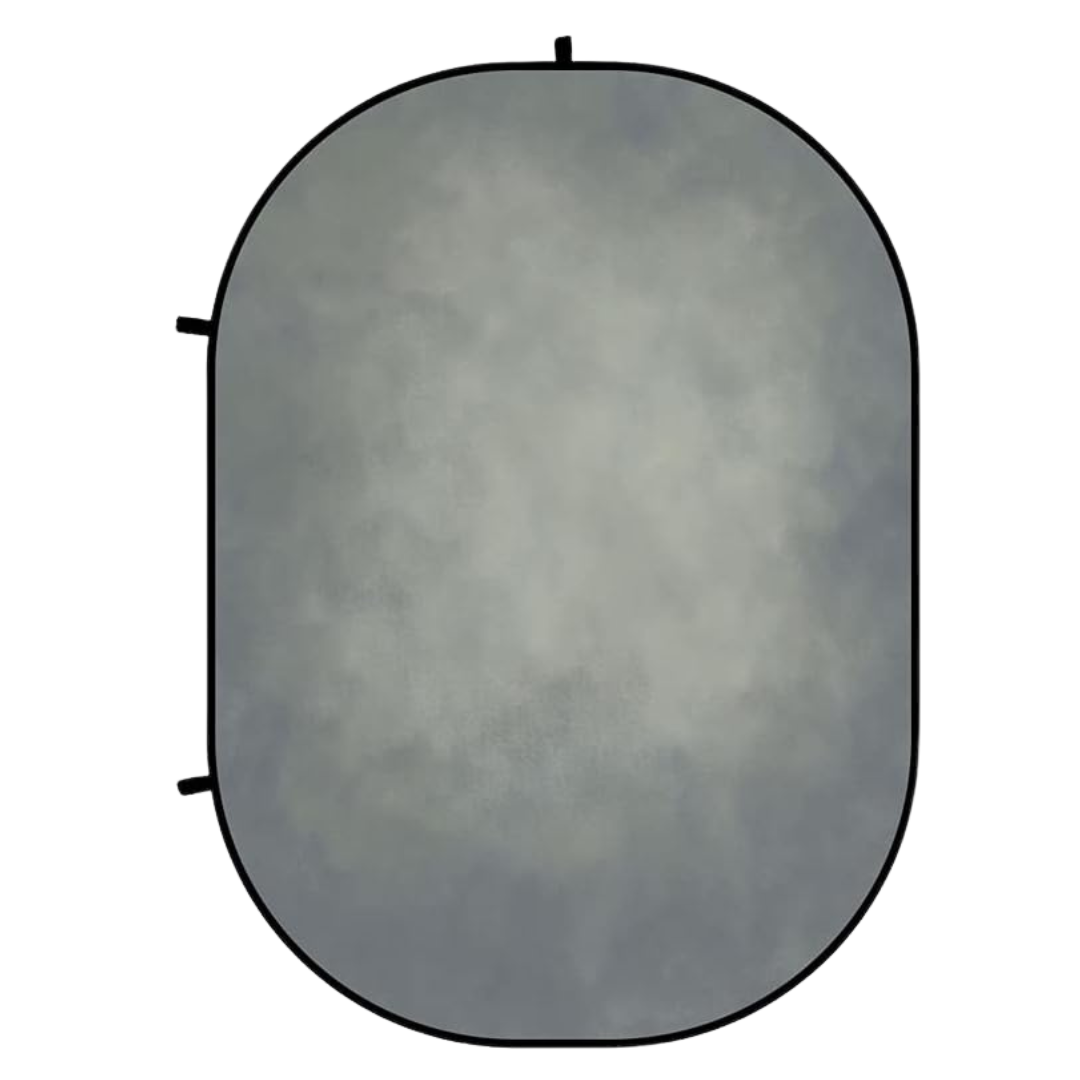 A single row of four gray spheres with slight variations in shape and color displayed against a white background.