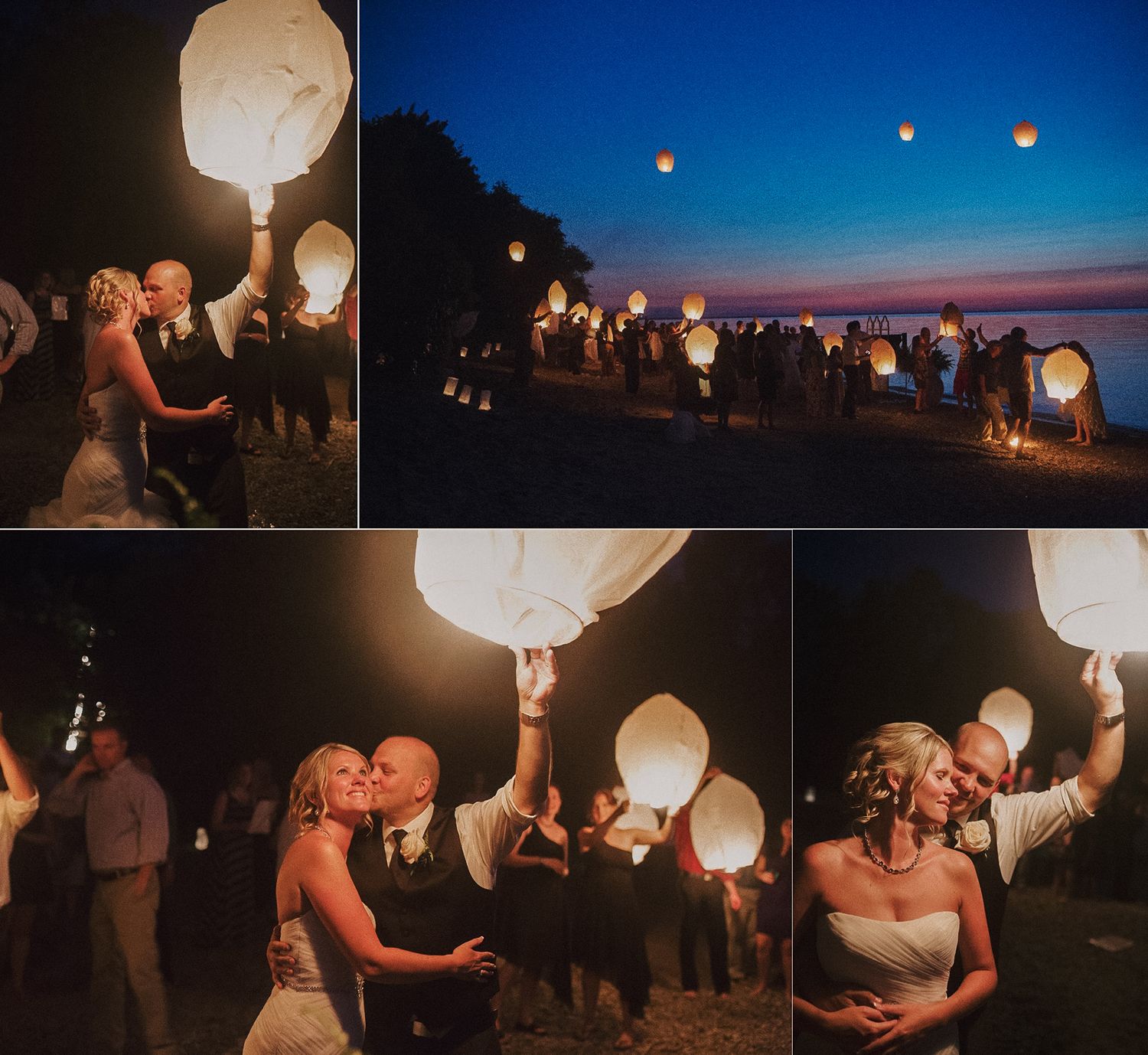 destination wedding photographer from sarnia ontario, photographing lamps on the beach
