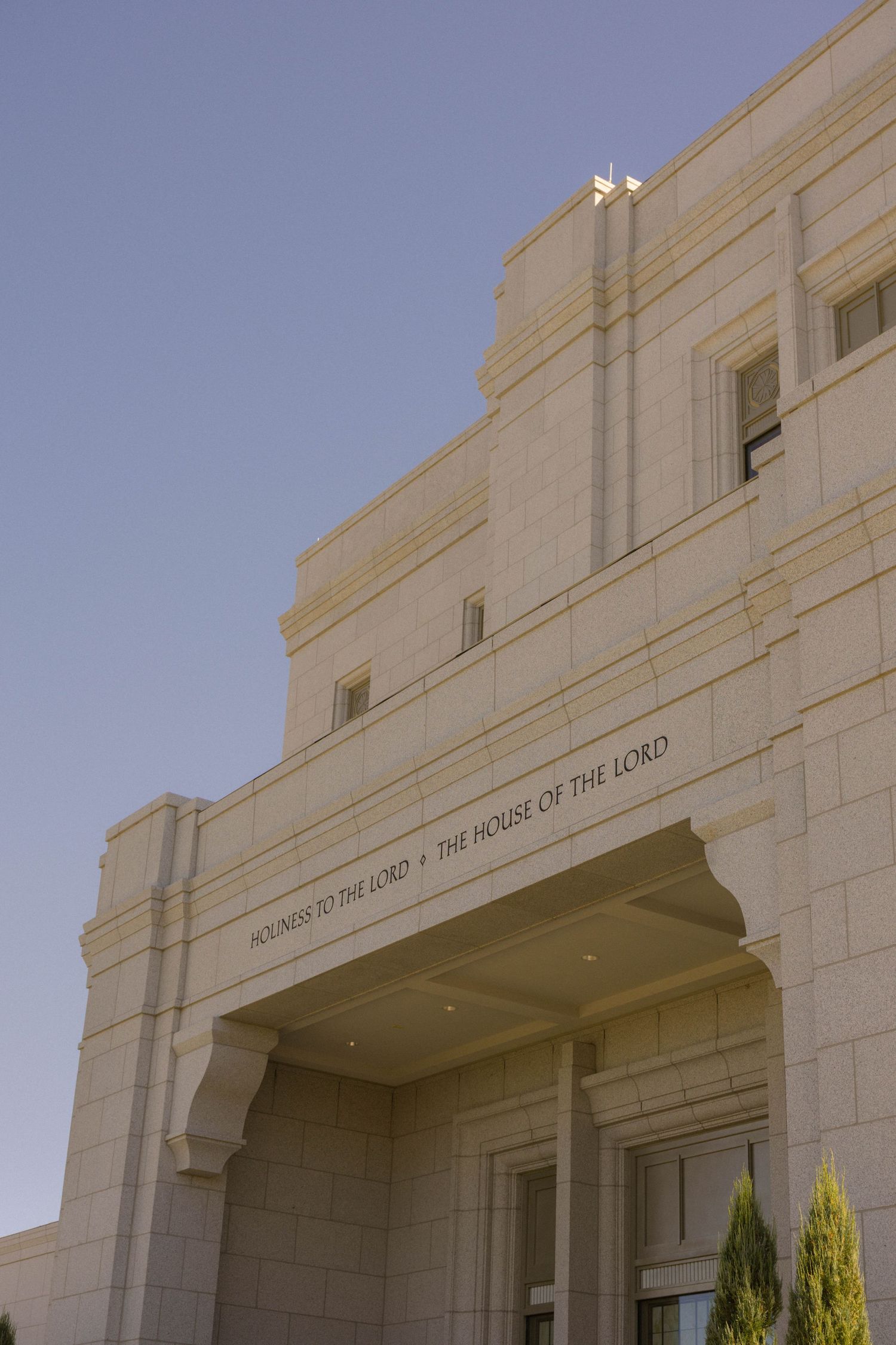 LDS Temple exterior with 
