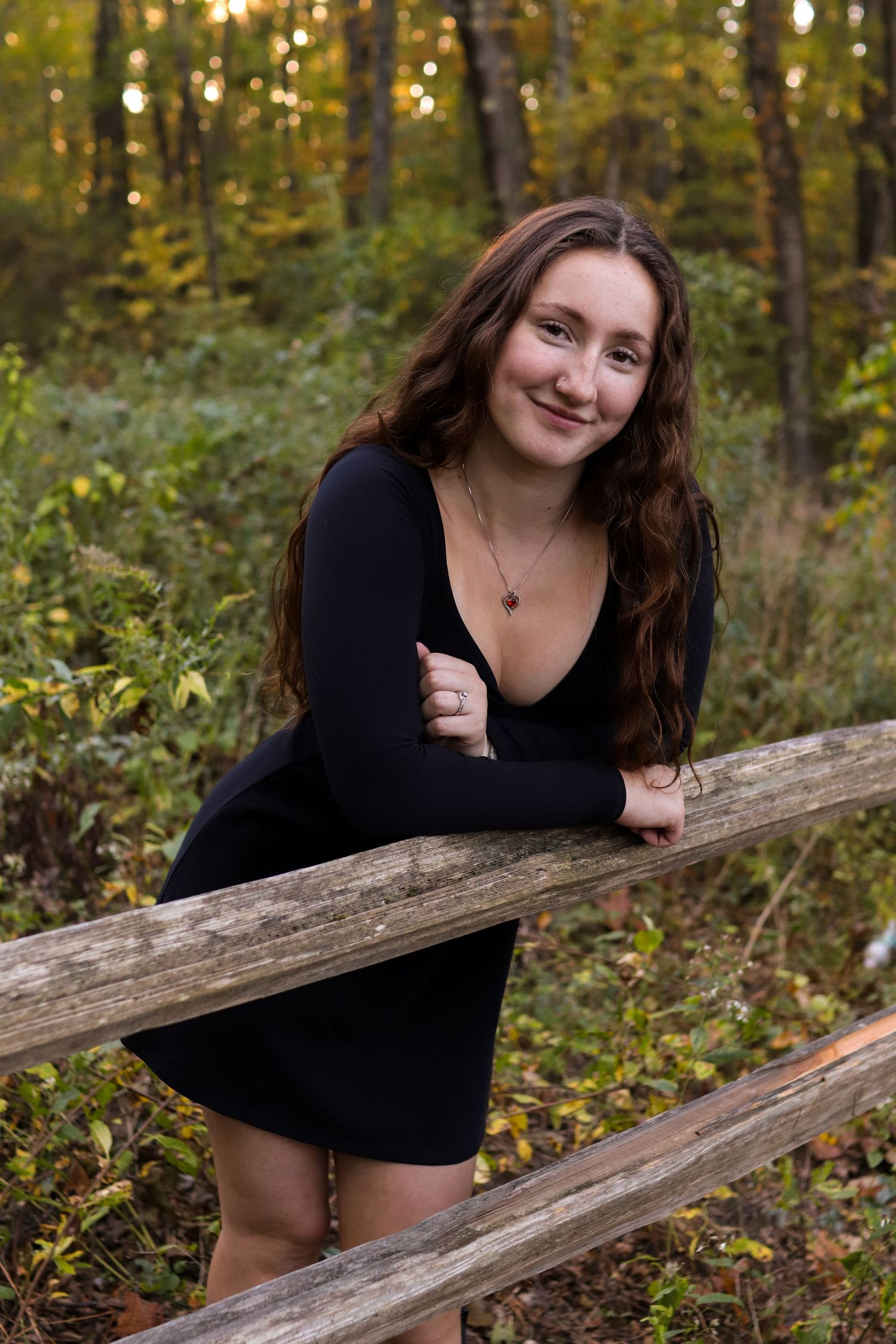 Autumn, Natural light headshot. Senior portrait photography in Central MA.