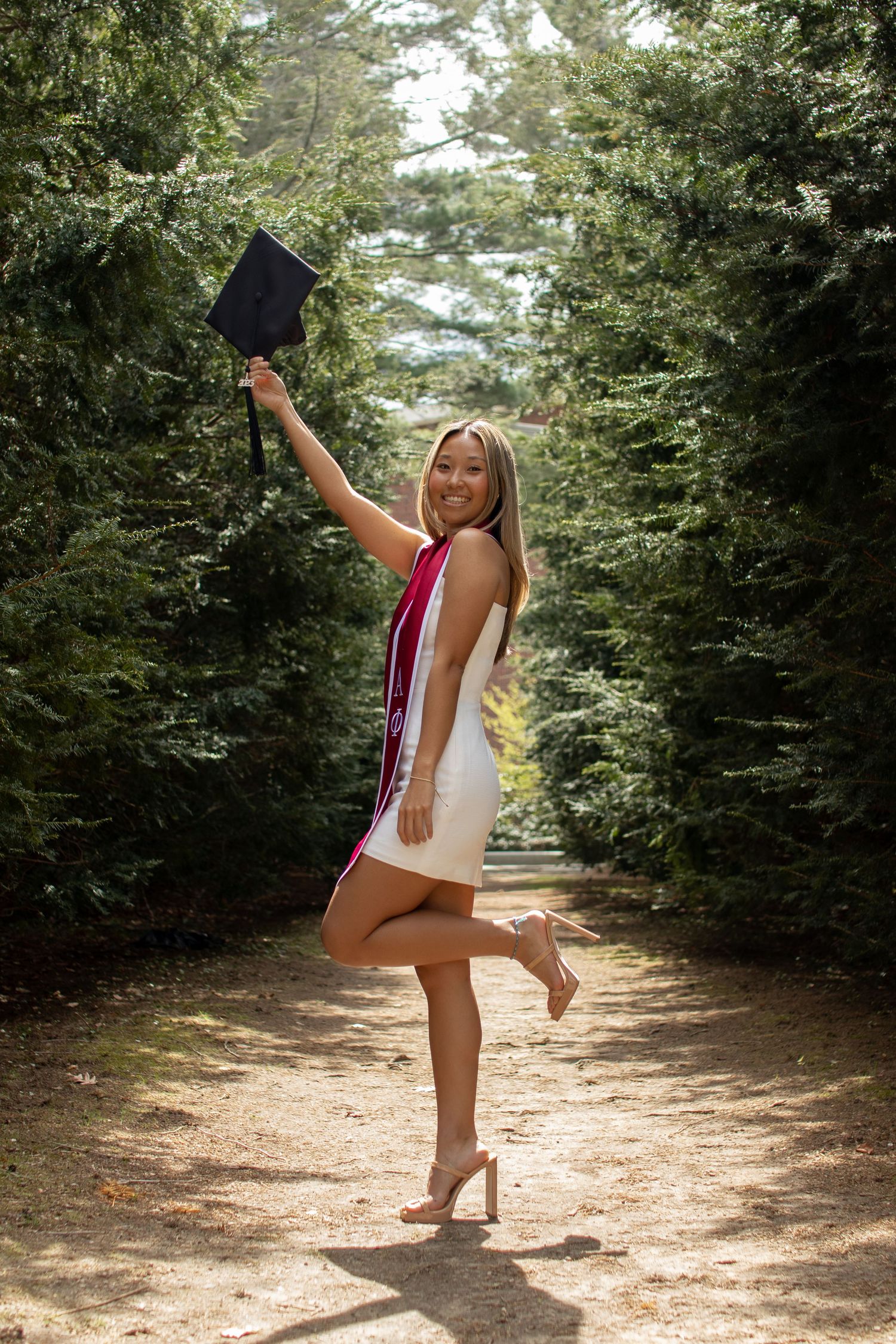 College senior photo, graduation photo, natural light photography, WPI. Worcester, MA