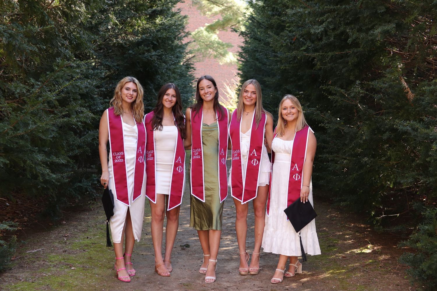 Alpha Phi sorority senior group photos, WPI graduates, graduation photos, college. Worcester, MA.