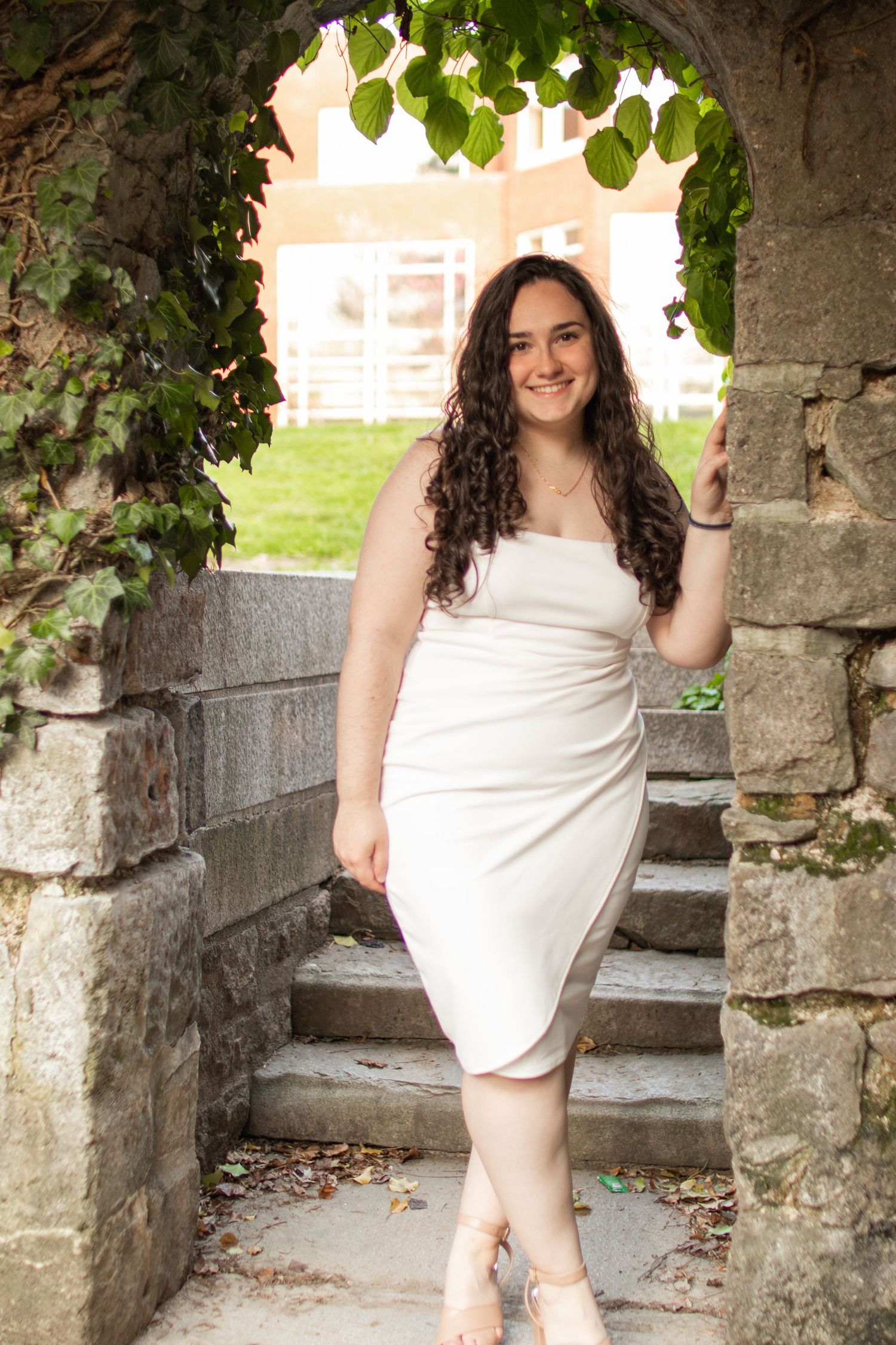 College senior photo, graduation photo, natural light photography, WPI. Worcester, MA