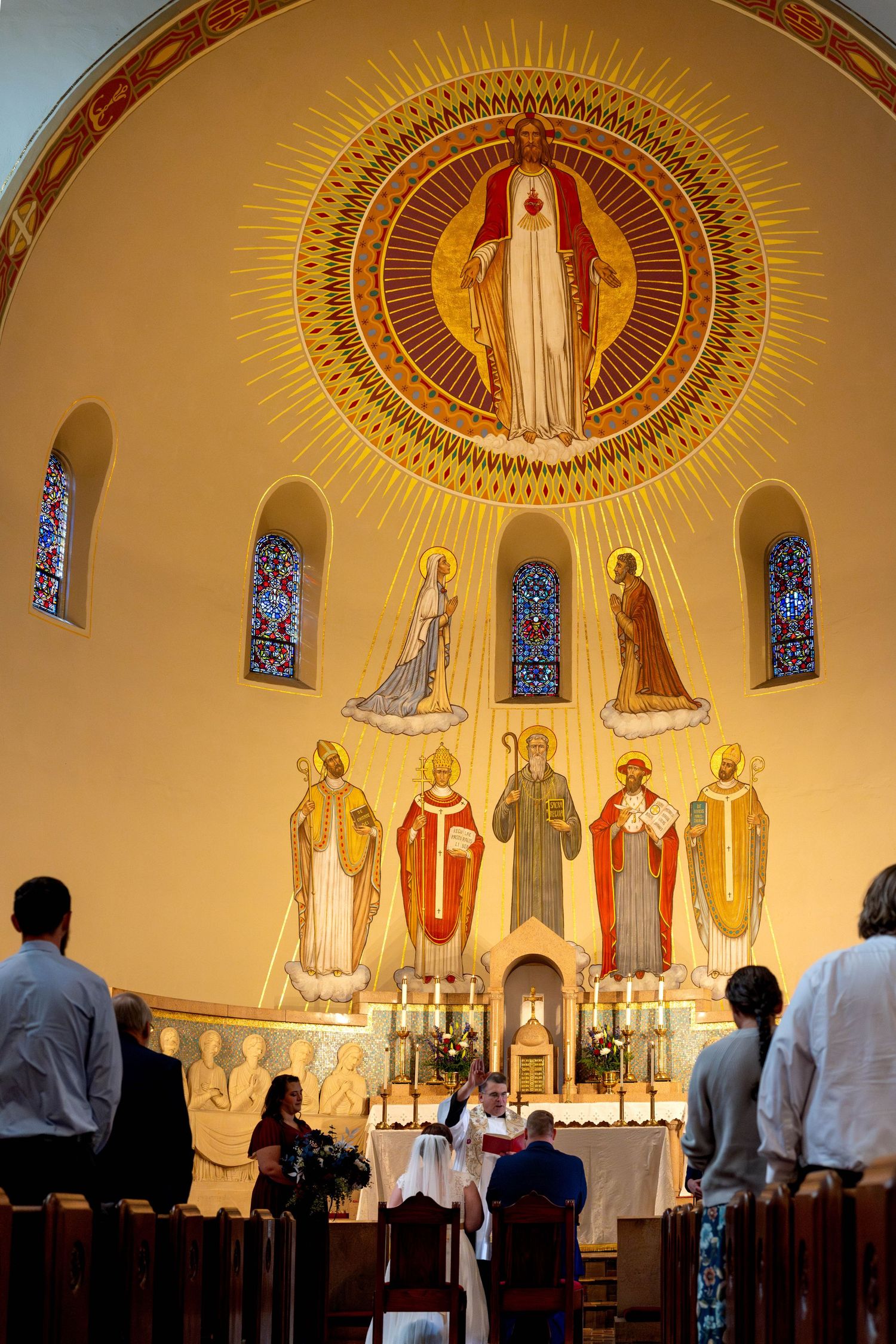 Wedding at Saint Benedict Catholic Church Richmond Virginia