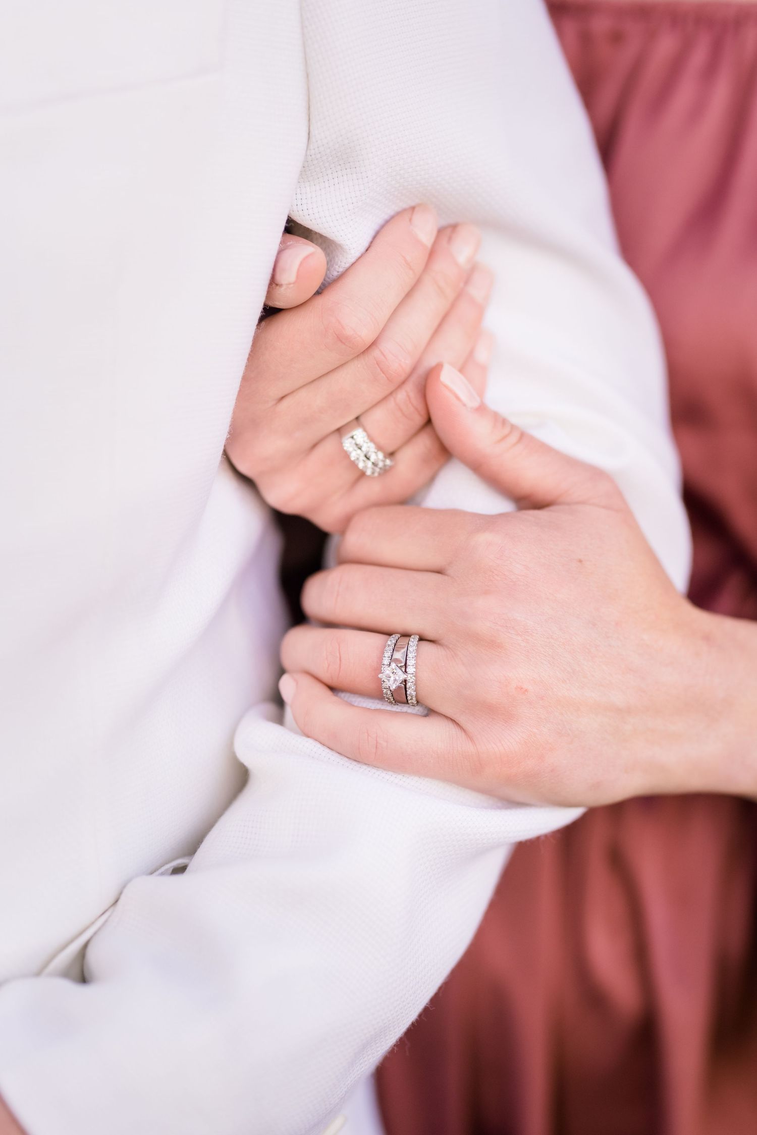 Ring details for engagement session. Diamond ring.
