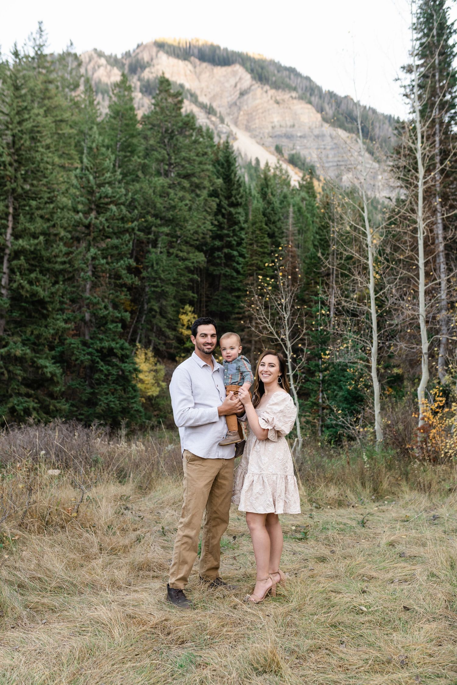 Dreamy and timeless fall family photos in the mountains by Coley Cook, Utah county family photographer