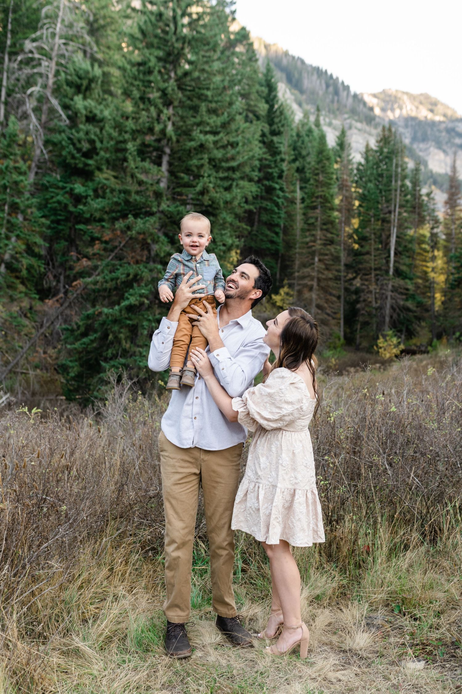 Dreamy and timeless fall family photos in the mountains by Coley Cook, Utah county family photographer