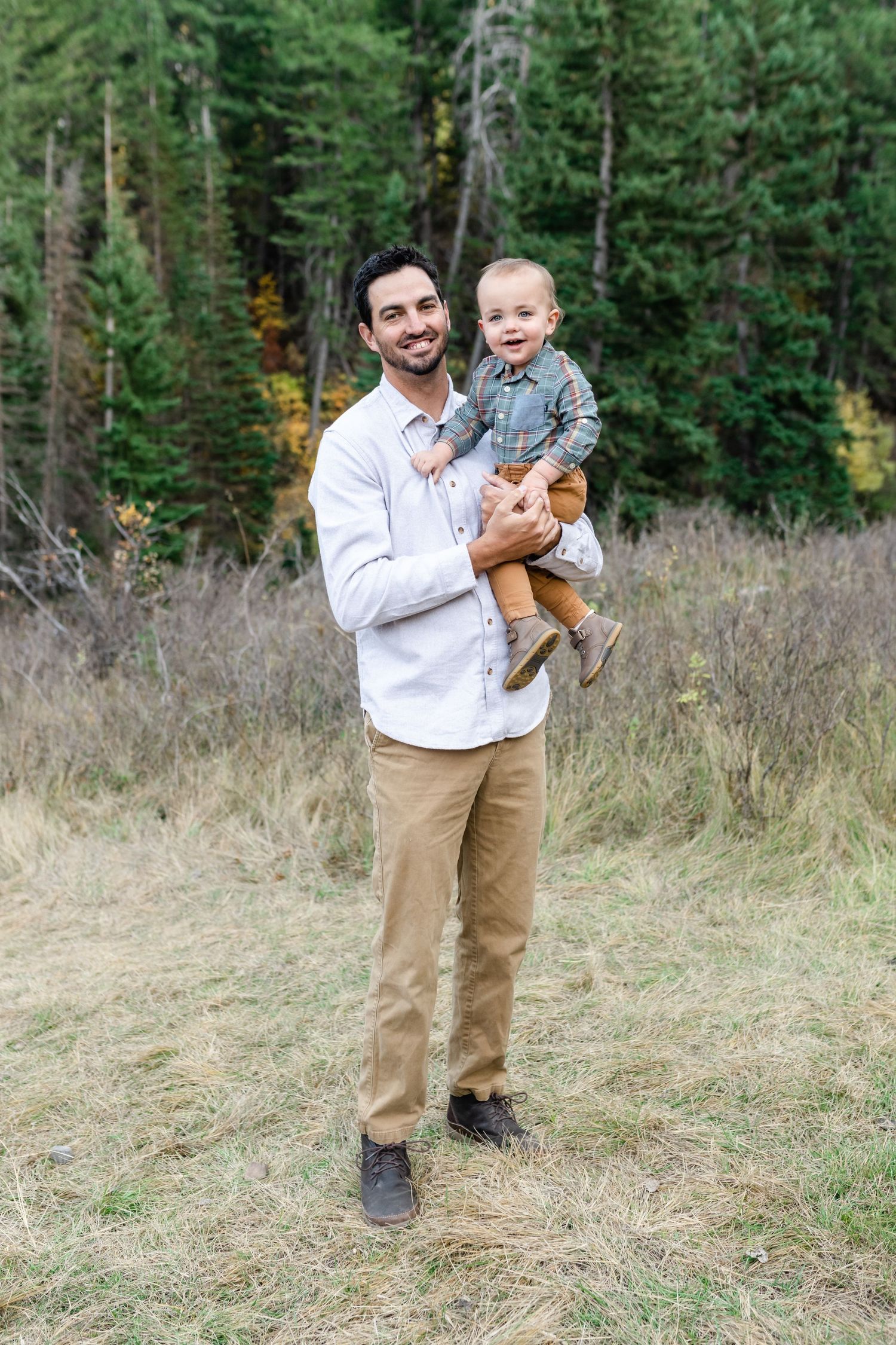 father and son picture in the canyon by Utah Family Photographer, Coley Cook.