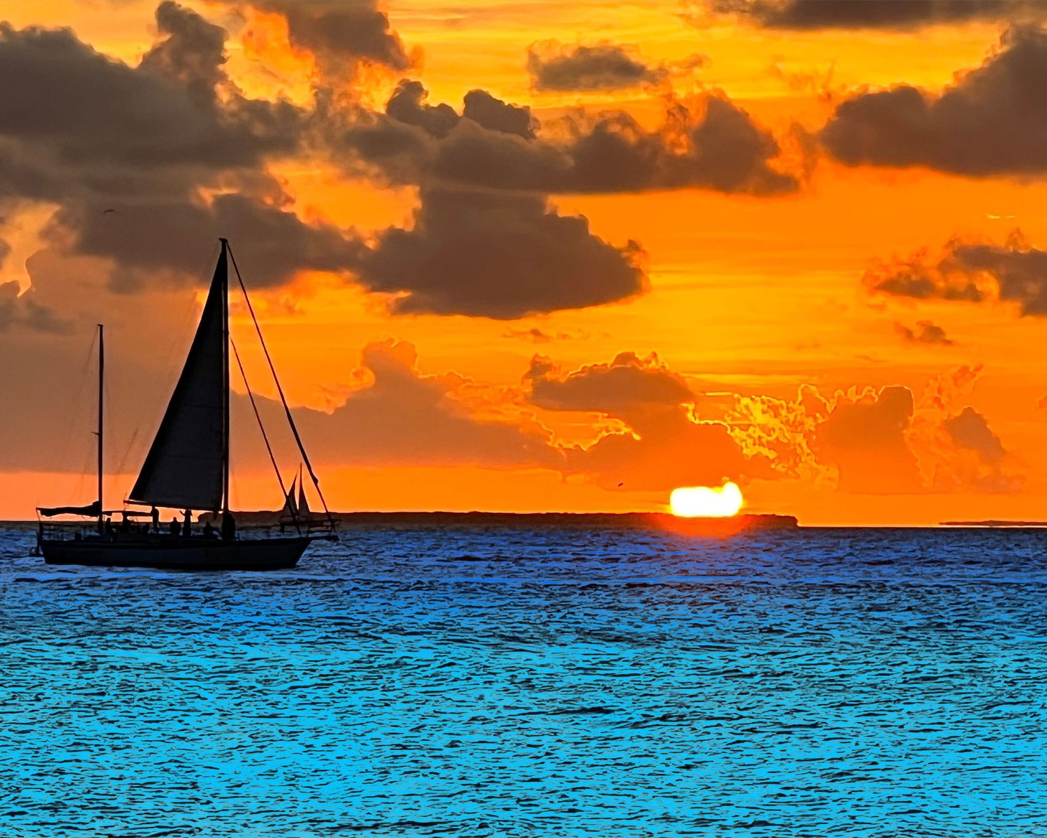 Key West Sunset at Fort Zachery Taylor, Key West, Florida