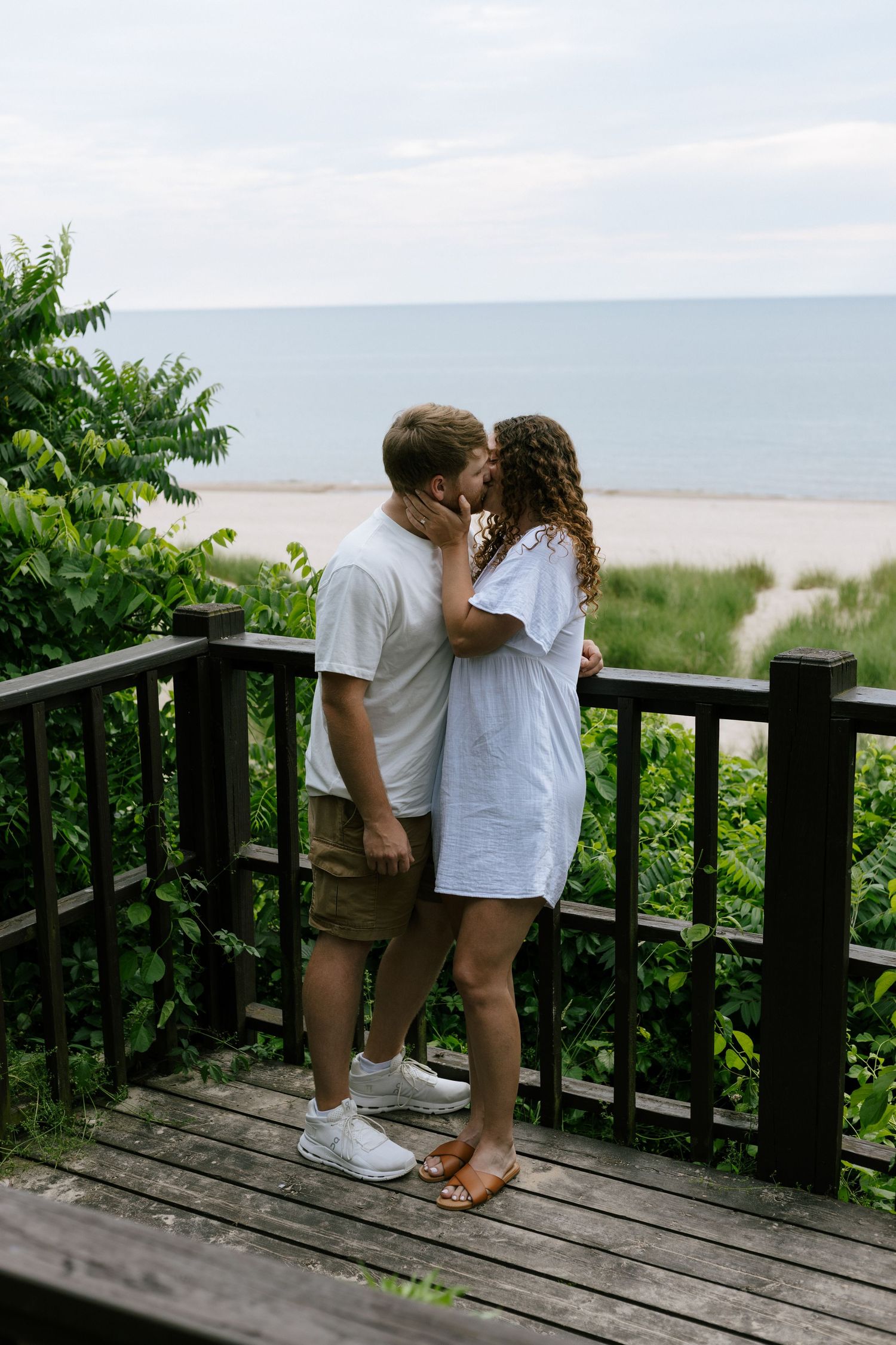 Engagement session south haven, michigan beach photos