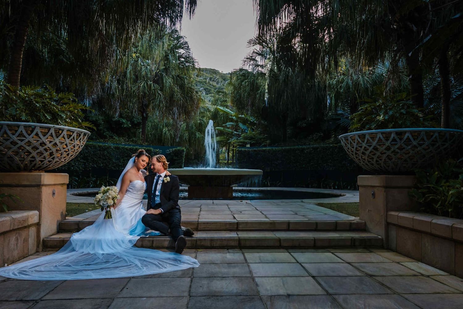 Hayman Island Weddings | Couple | Formal Gardens