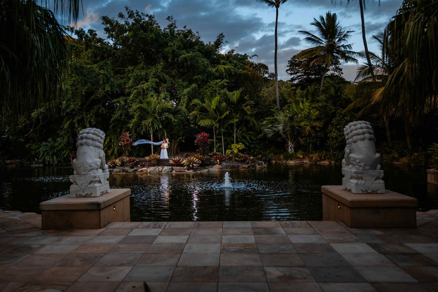 Hayman Island Weddings | Couples Portrait | Lions Garden