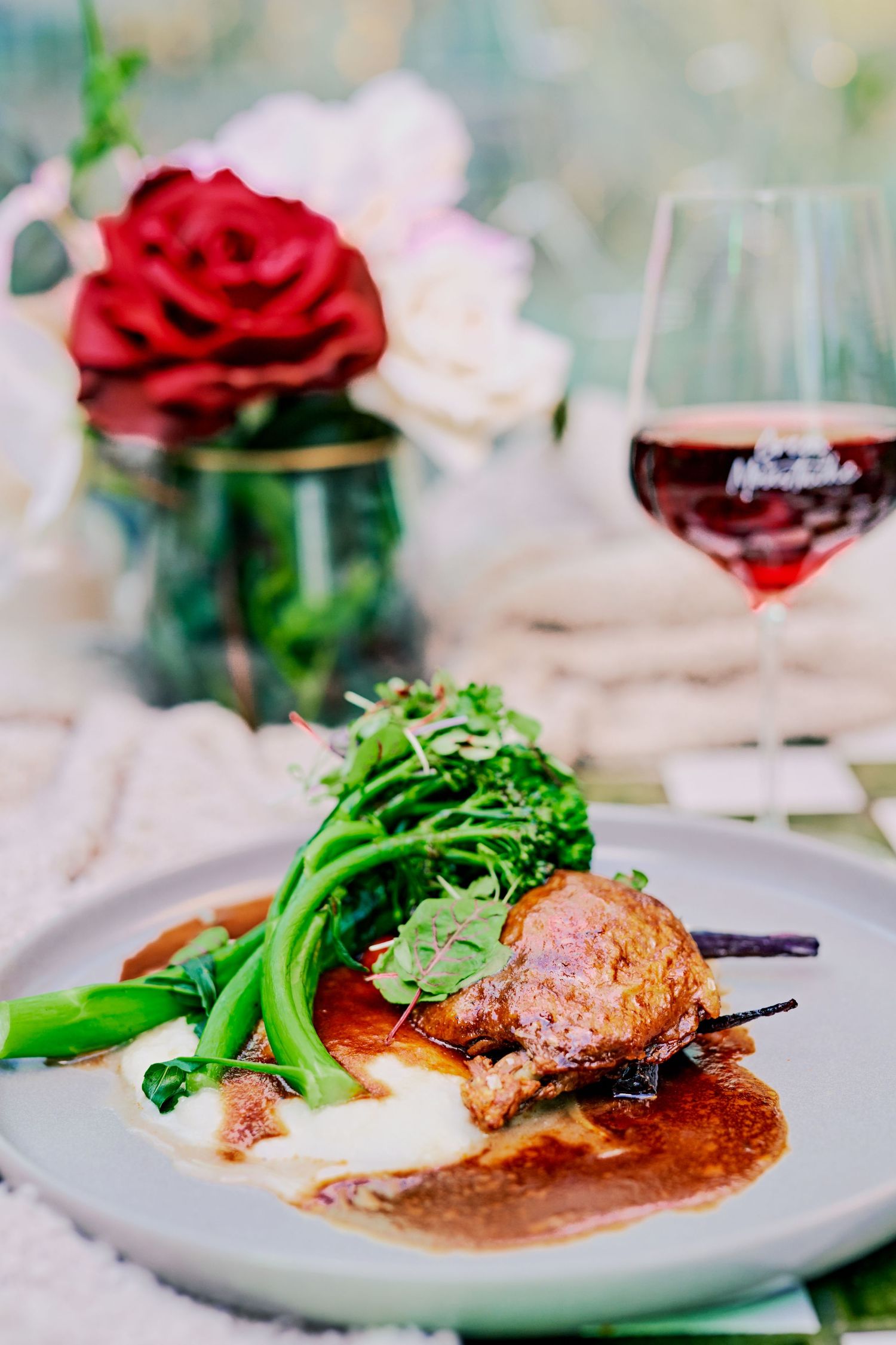 food on a table for a restaurant