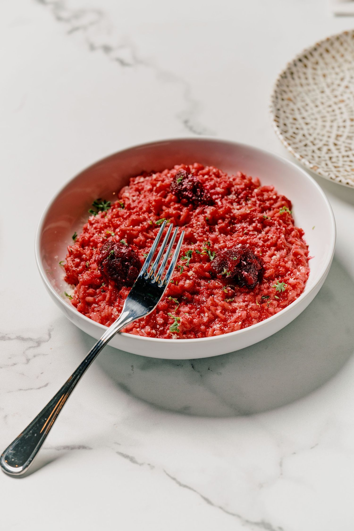 Rustic pasta dish with slow-cooked tomato and basil sauce