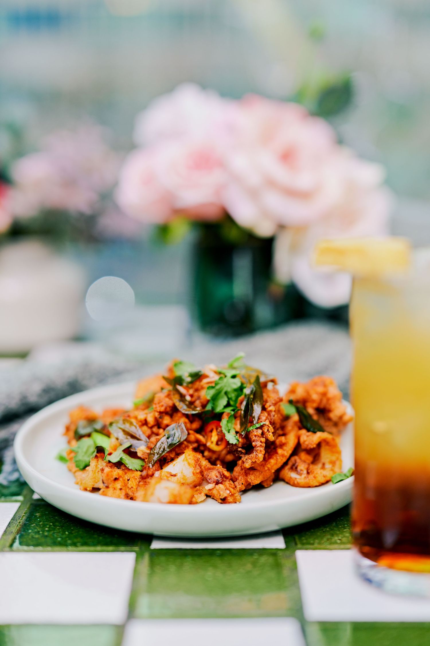 food on a table for a restaurant