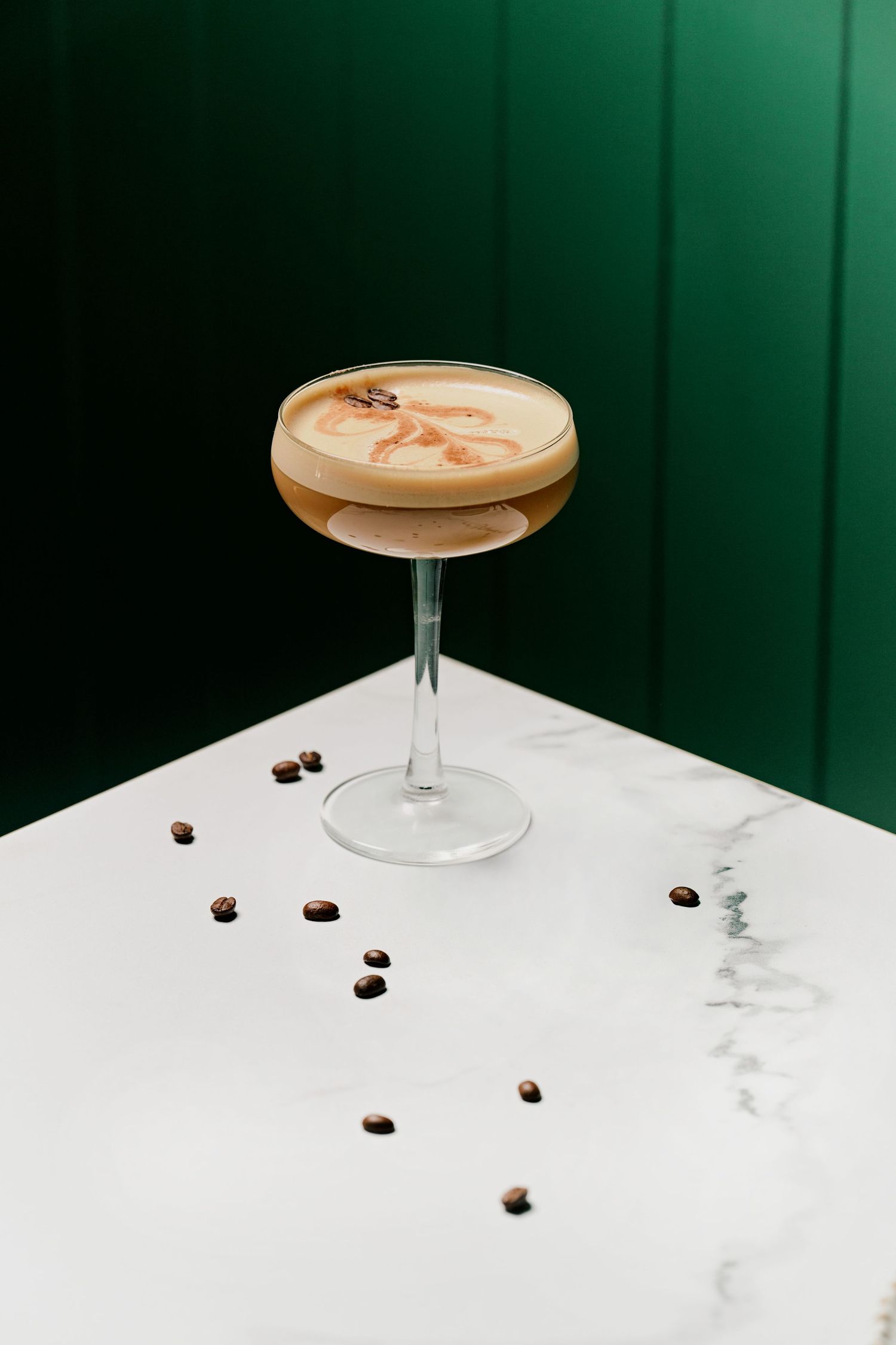 Classic Italian affogato with vanilla gelato and freshly poured espresso