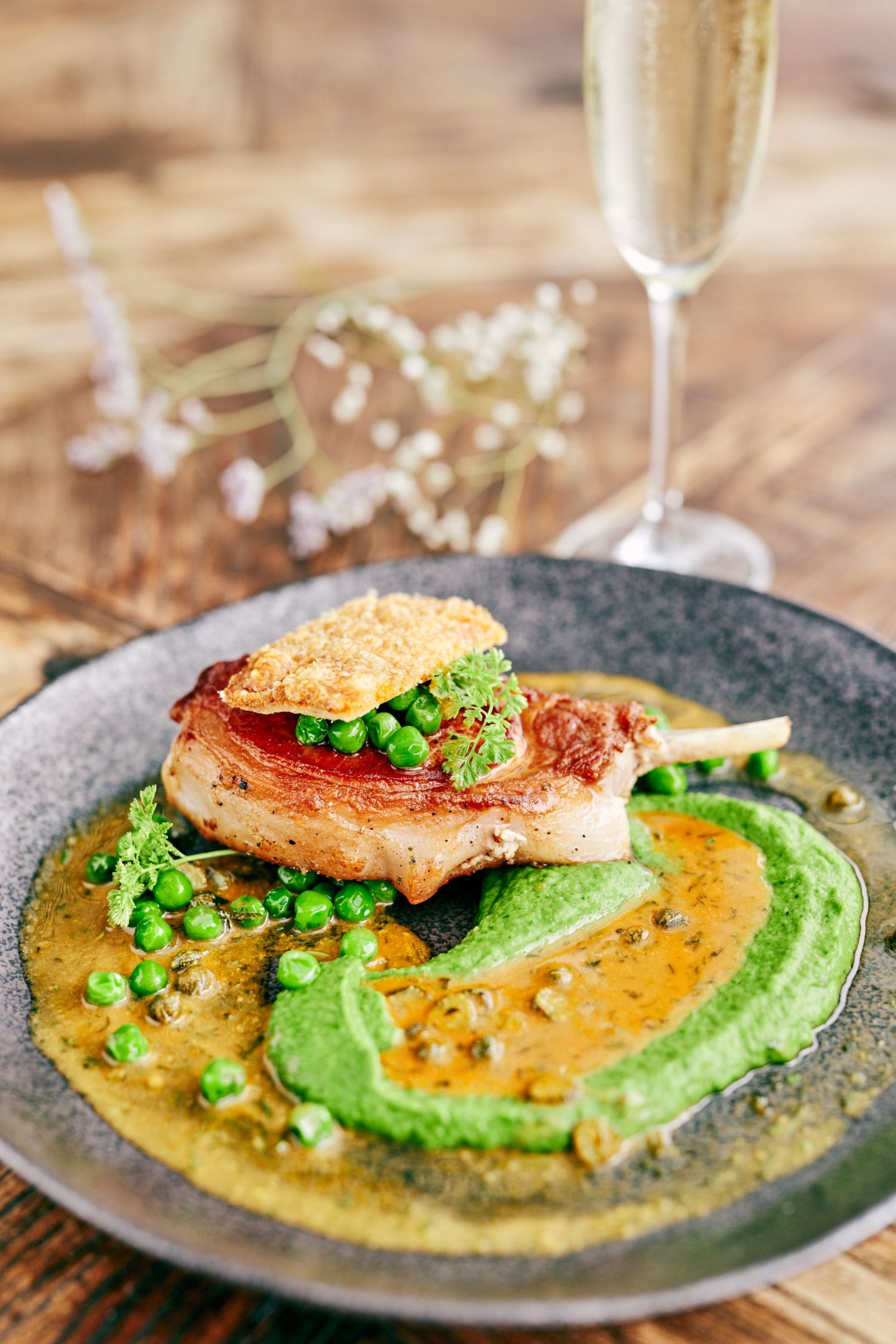 Pork and peas