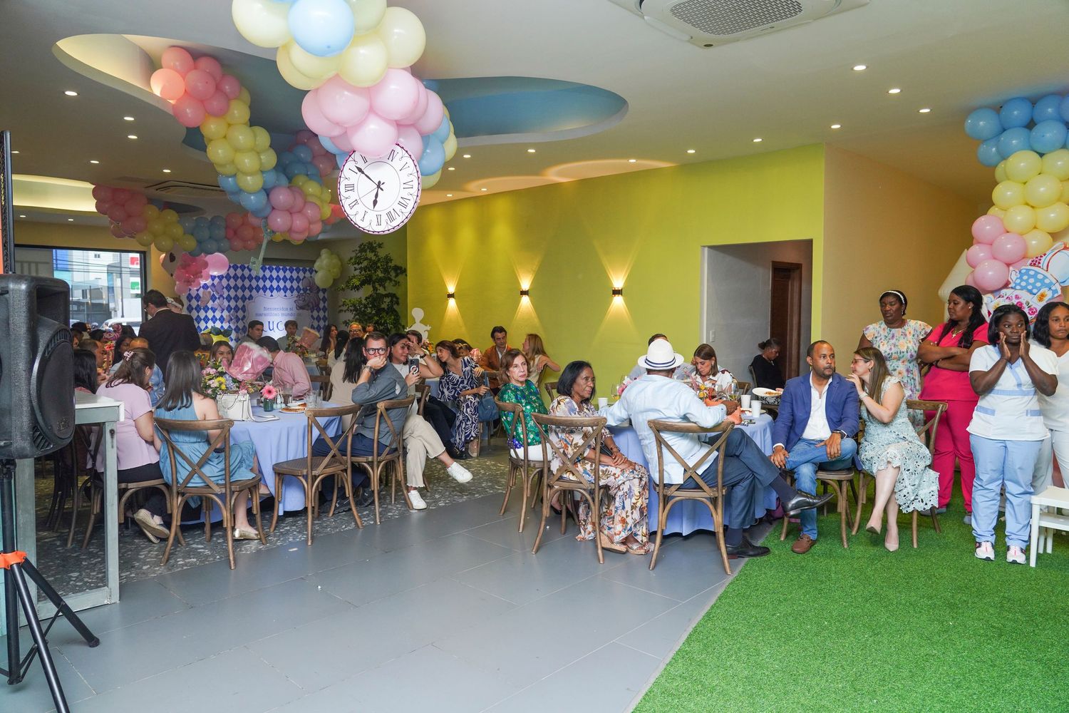 Fotografía profesional, fiesta de cumpleaños 1er. año.  temático Alicia en el país de las maravillas. Familia y amigos.