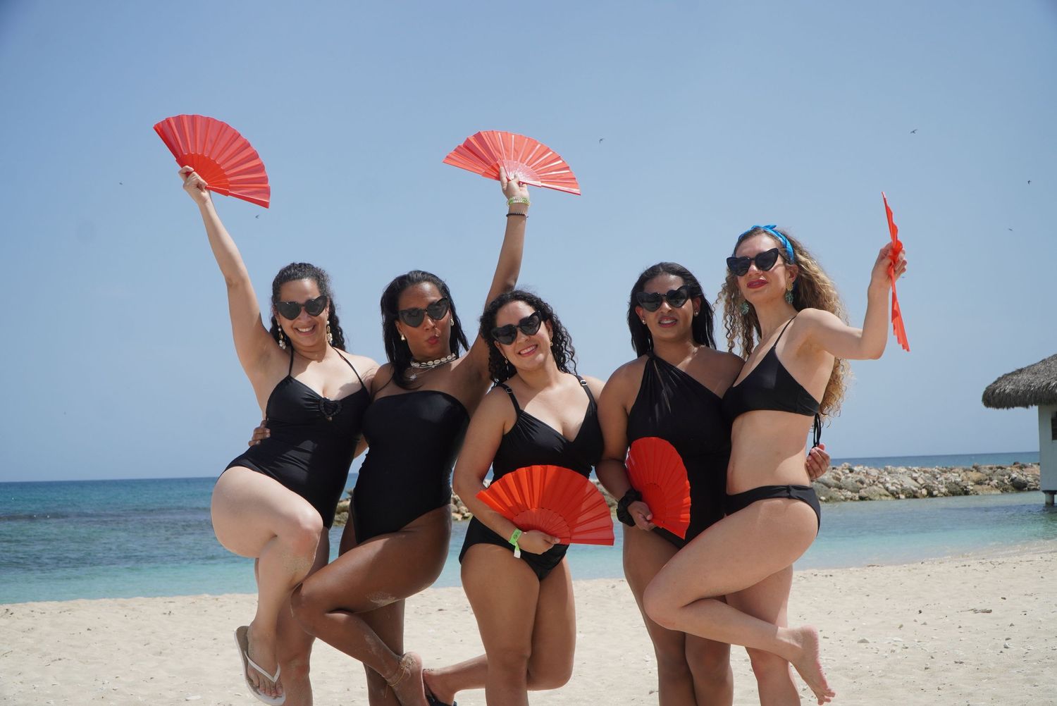 Fotografía profesional, Pre boda con las damas en la playa.