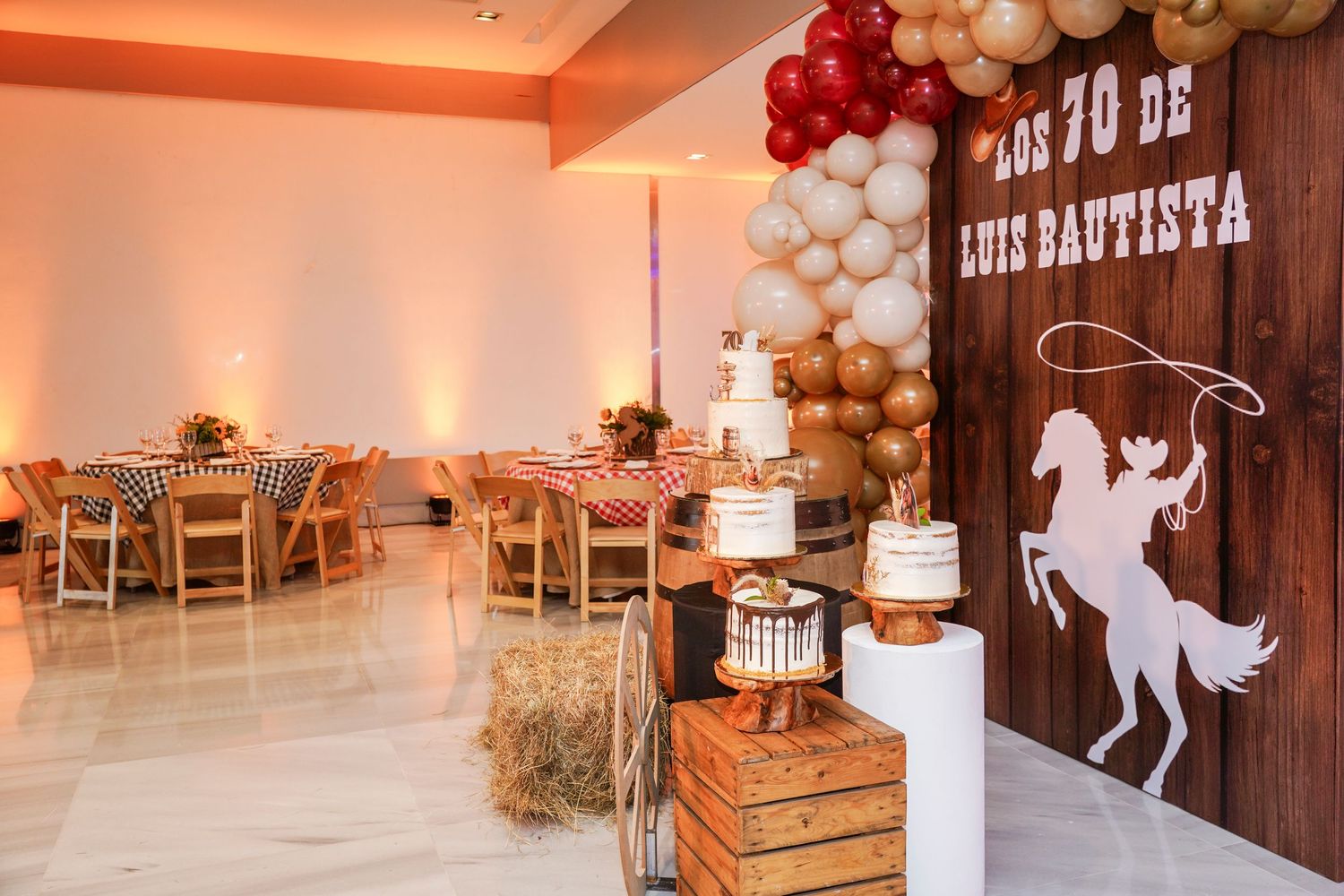 Fotografía profesional, cumpleaños temática vaqueros fotos decoración