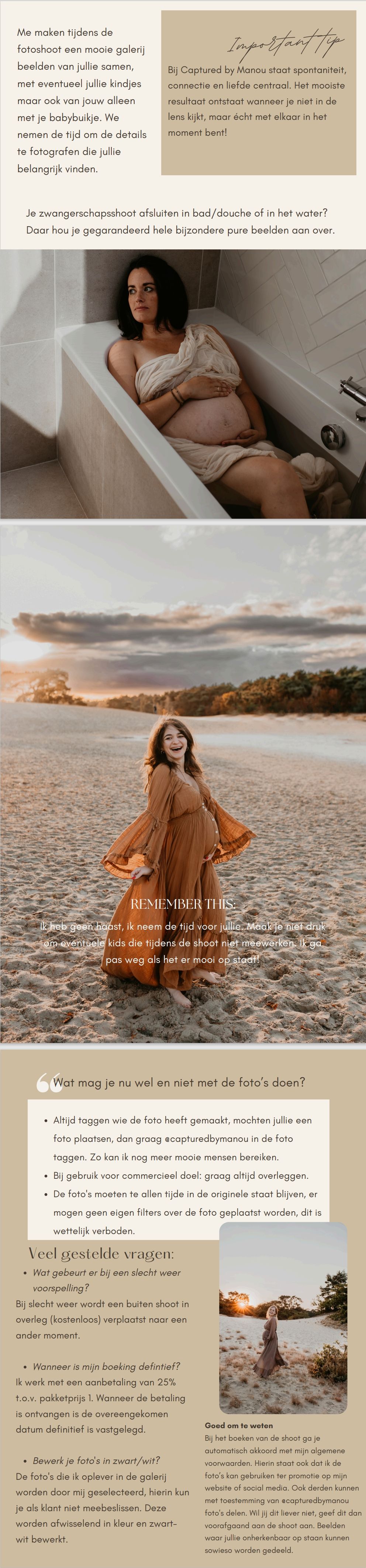 Brochure zwangerschapsshoot