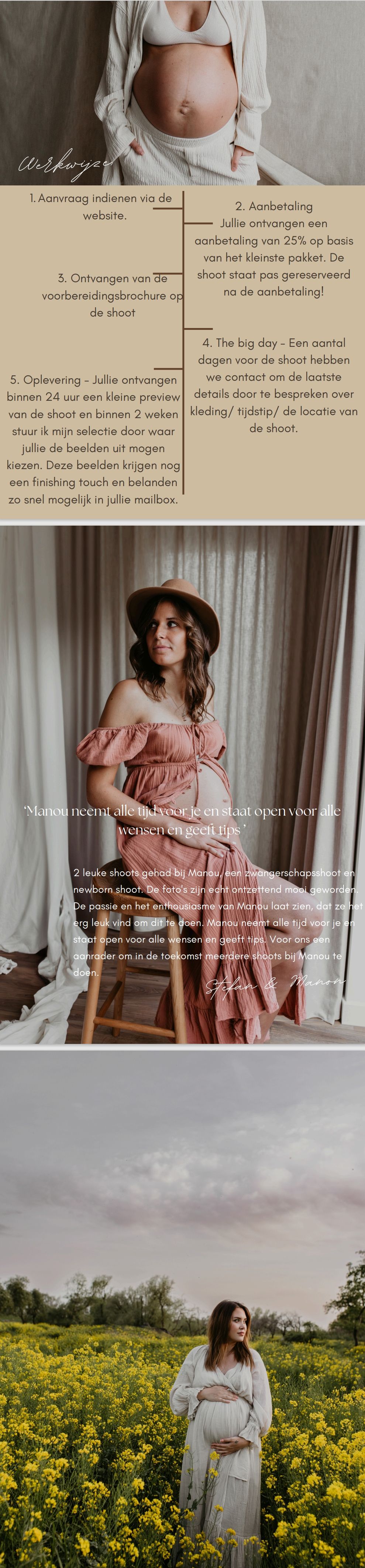 Brochure zwangerschapsshoot